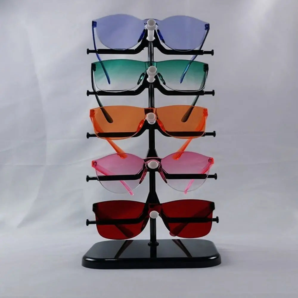 5/10 Pairs Glasses Display Stand – 5-Layer Sunglasses & Eyewear Organizer Rack, Space-Saving Frame Holder Tray