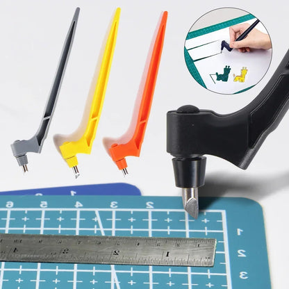 360° Rotating Scrapbooking Paper Cutter – Craft Cutting Tool & Precision Paper Knife Pen