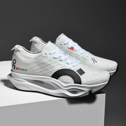 Men's Casual Running Shoes - Lightweight Mesh Walking Sneakers with Lace-Up Vulcanized Sole