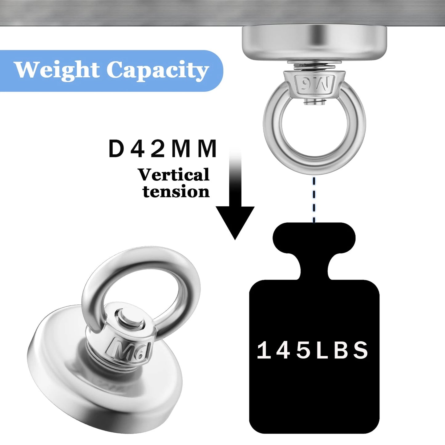 Super Powerful Neodymium Magnets N52 - Strong Magnet for Magnetic Fishing, Search Hook, Magneat Magnetti, Neomidium Imans