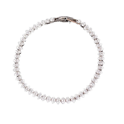 2024 New Luxury Tennis Bracelet – Marquise, Oval & Square Cut Silver Bracelet for Women, Party Gift Jewelry S7062