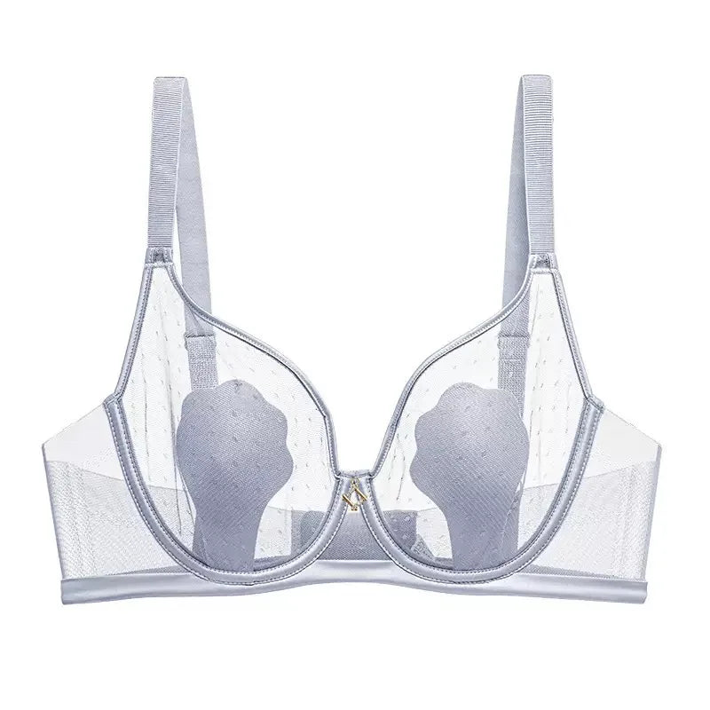 Women's Cat Claw Cup Bra - Ultra-Thin French Style Underwire Support for Full Bust