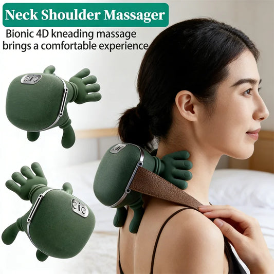 Trapezius Cervical Neck & Shoulder Massager – Kneading Neck Pain Relief and Neck Protection Device