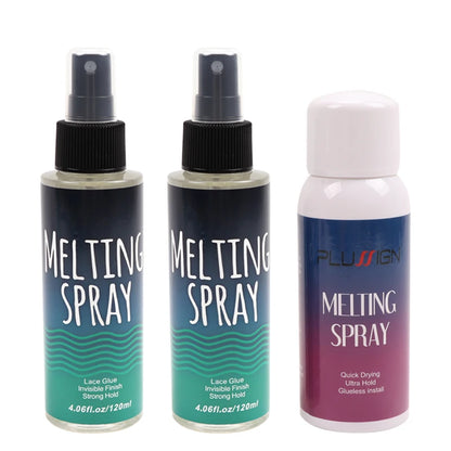 120ml Lace Melting Spray – Seamless Finish Glue, Invisible Hair Adhesive for Lace Wigs, Strong Hold