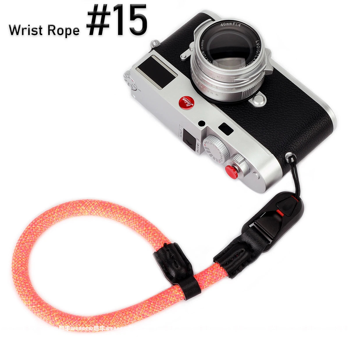 Nylon Rope Sling Quick Release Camera Strap – Wrist & Neck Shoulder Strap for Fujifilm, Sony, Nikon, Canon & Leica Mirrorless Cameras