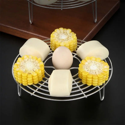 304 Stainless Steel Kitchen Steamer Rack - Durable Pot Steaming Shelf for Cooking Accessories