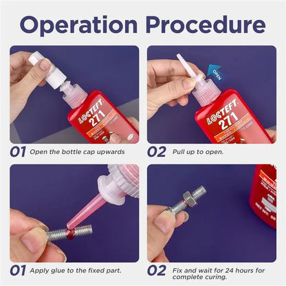 50ml Threadlocker Screw Glue — Fast-Curing, Anti-Loosening & Corrosion-Resistant Adhesive