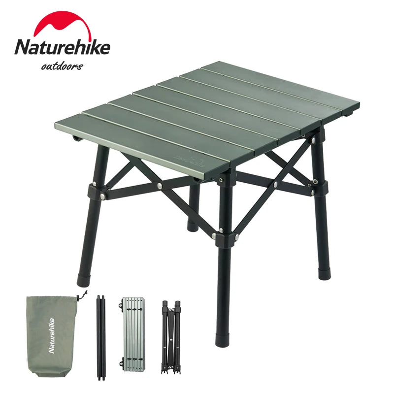 Naturehike Aluminum Folding Camping Table – Portable Outdoor Picnic & BBQ Table