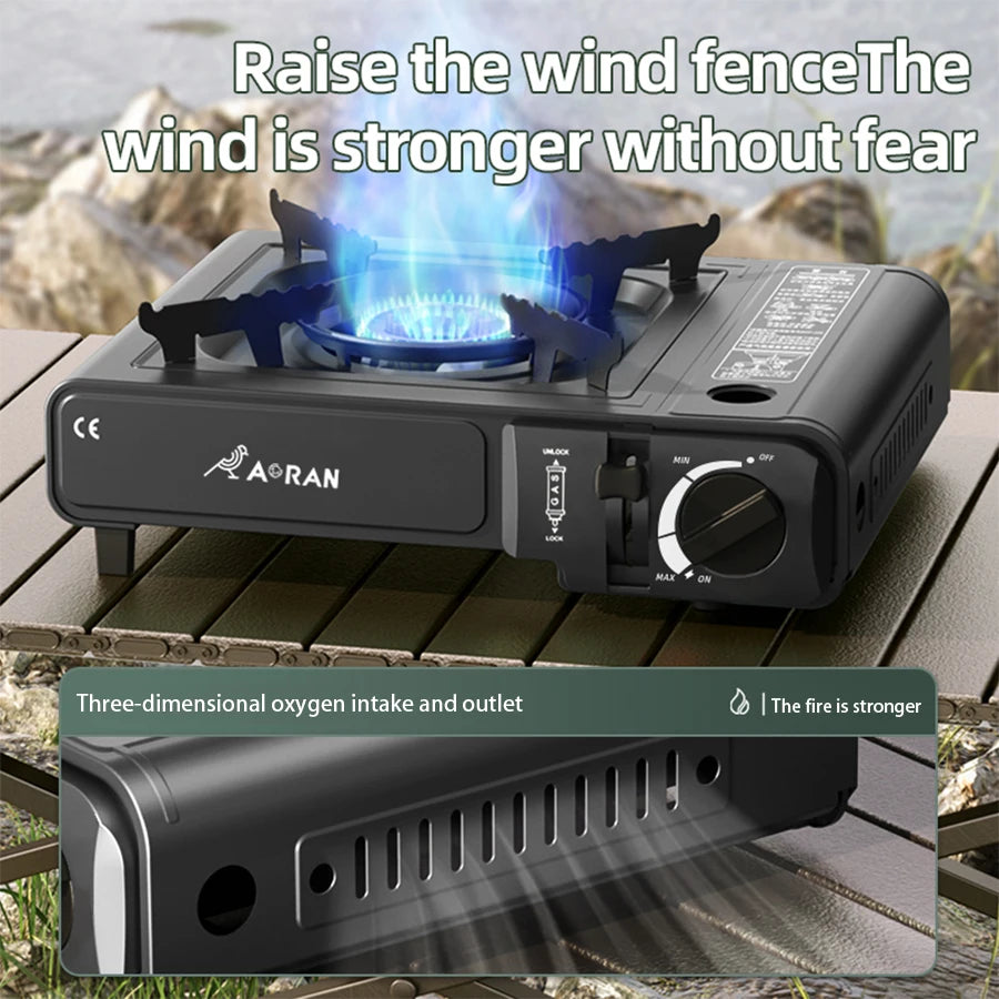Cassette Gas Stove — 2900W Portable Outdoor & Household Grill for Camping, Kitchen, and Barbecue