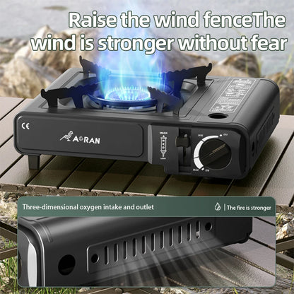 Cassette Gas Stove — 2900W Portable Outdoor & Household Grill for Camping, Kitchen, and Barbecue