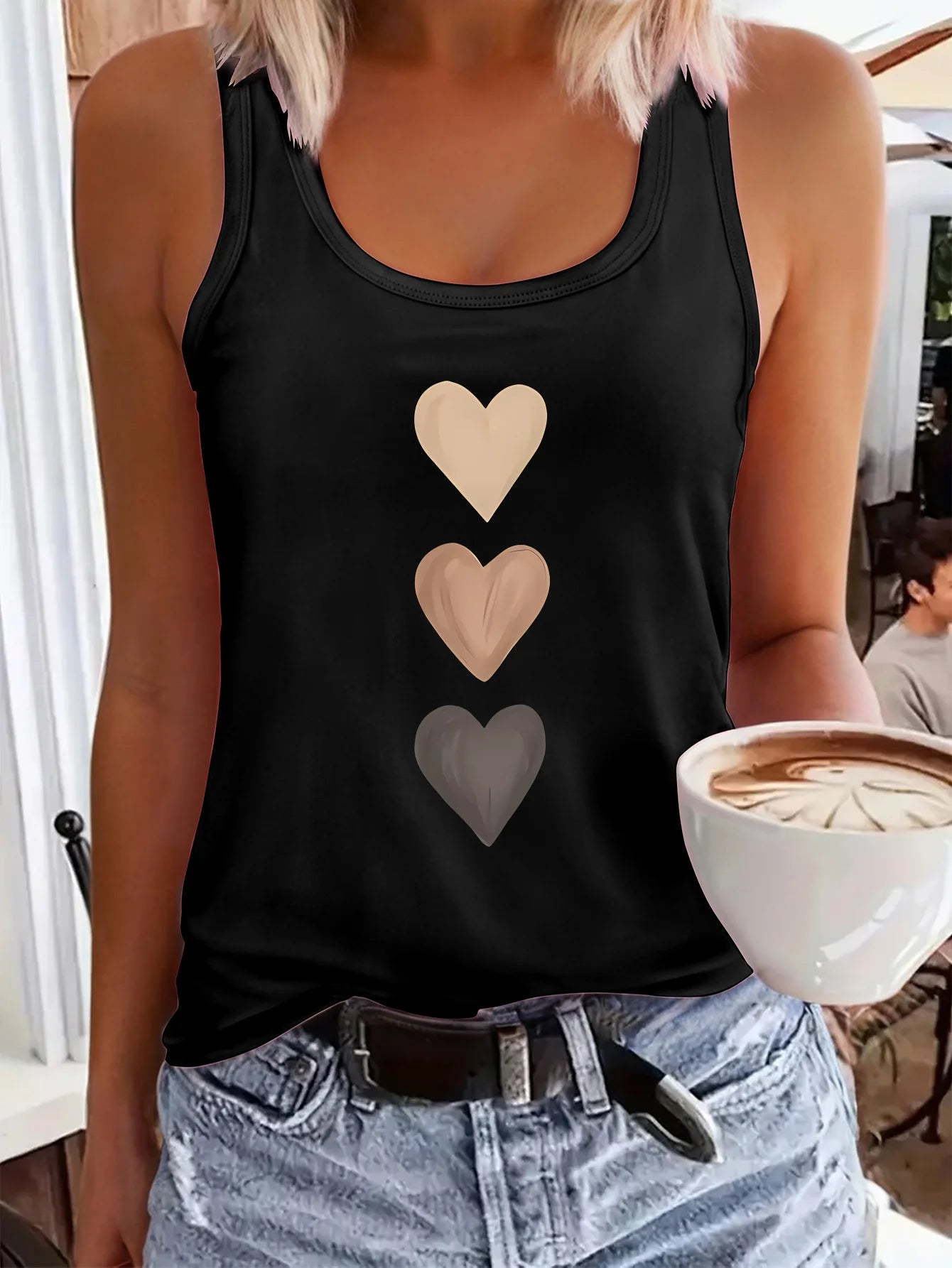Women’s Summer Dream Catcher Printed Vest Top – Loose Fit Mesh Sleeveless Casual T-Shirt for Comfortable Wear