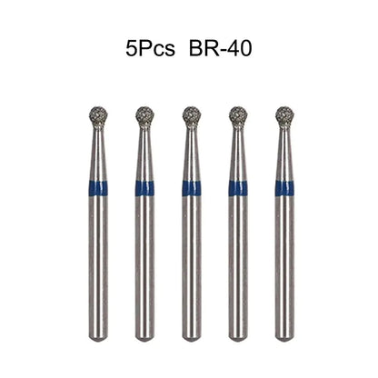 5pcs Dental Diamond Burs Drill FG 1.6mm – High-Speed Handpiece Burs for Polishing & Whitening
