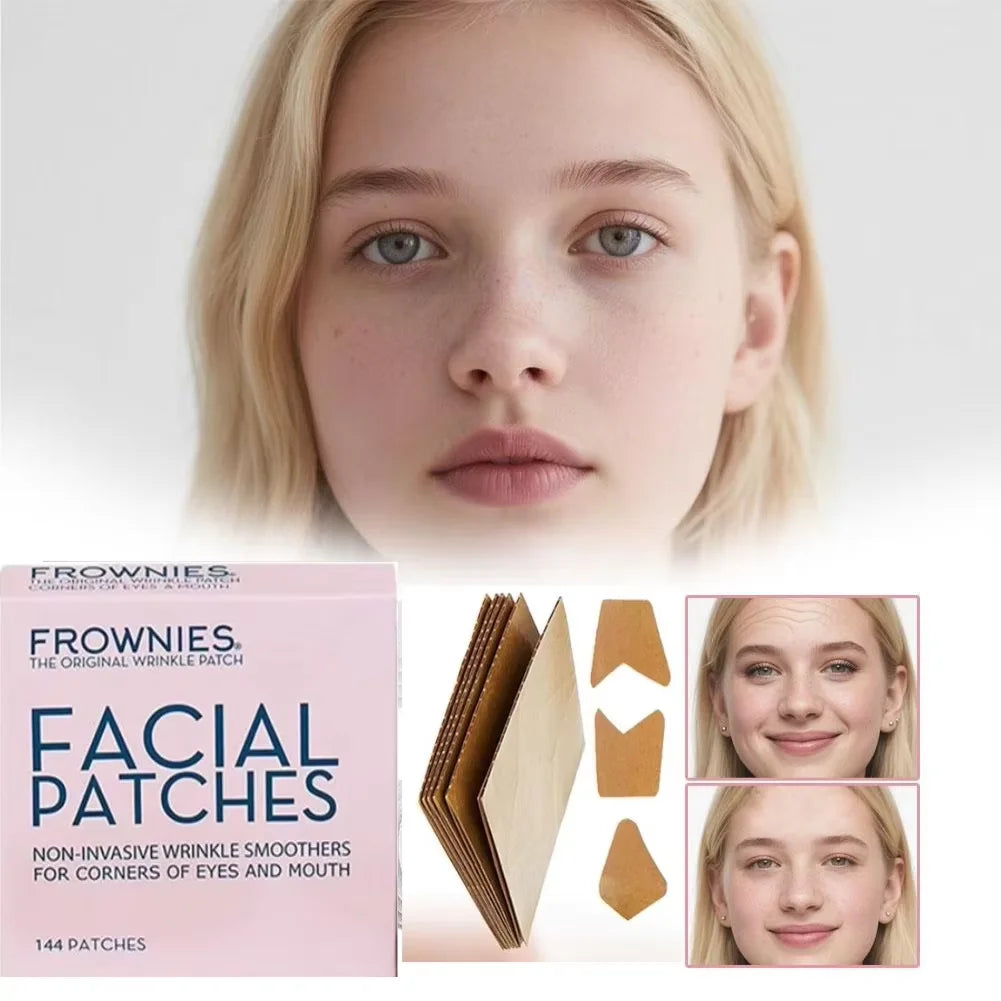 Frownies Anti-Wrinkle Patches - C-Shaped Forehead Face Lift and Skin Smoothing Tape