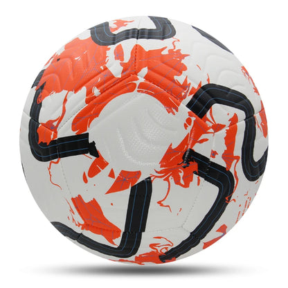 Standard Size 5 Soccer Ball - Machine-Stitched PU Material for Sports League, Outdoor Match & Football Training