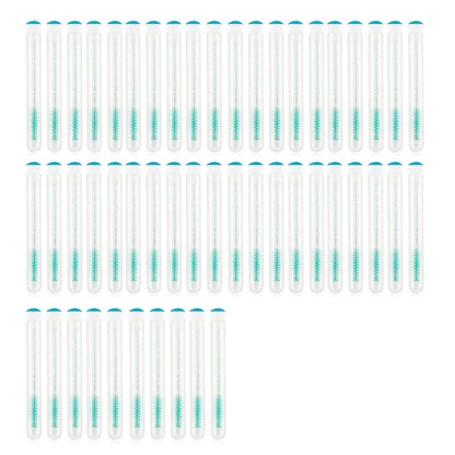 50PCS Eyelash and Eyebrow Brushes with Storage Tubes - Reusable Mascara Wands and Applicators for Lash Extensions and Makeup Care