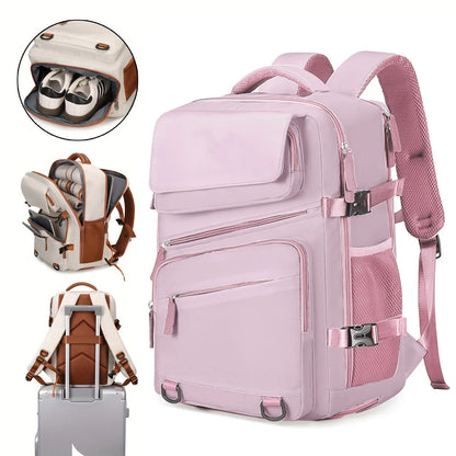 Expandable Business Backpack for Men & Women, Large Capacity Laptop Travel Backpack & Computer Bag