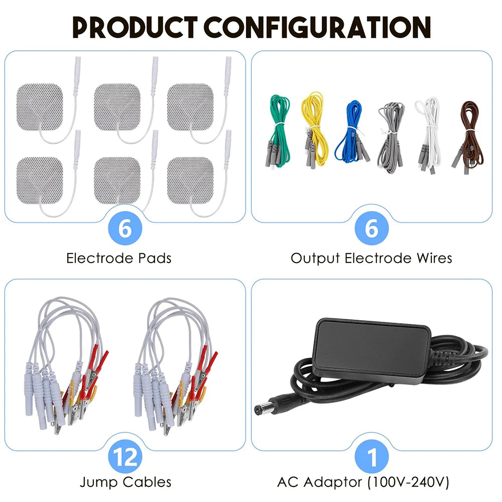 TENS Acupuncture Muscle Stimulator – Neuromuscular Massager for Pain Relief & Acupoint Stimulation, Home Use