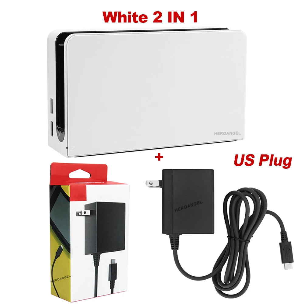 New Charging Dock Adapter for Nintendo Switch OLED – TV Dock Station Stand for Switch OLED Console