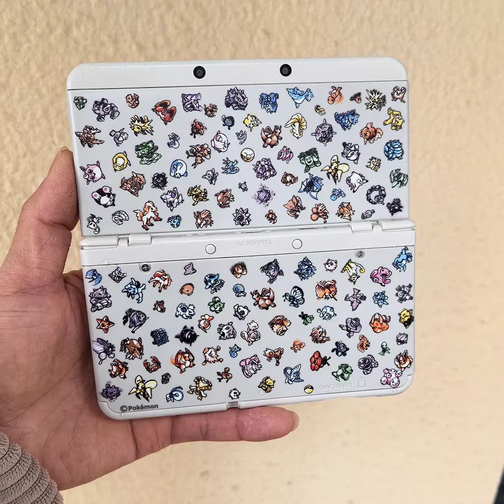 New 3DS Replacement Shell - Pokémon First Generation Illustrated Console Housing Case