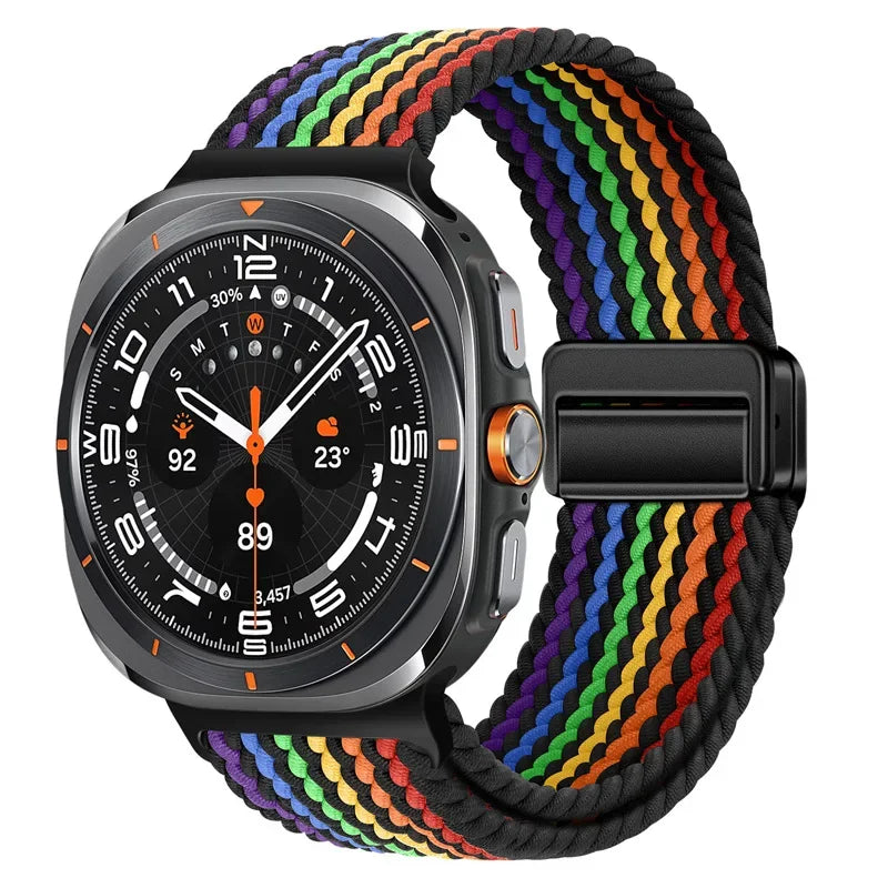 Magnetic Nylon Strap for Samsung Galaxy Watch Ultra 47mm – Adjustable Loop Bracelet Band Accessory