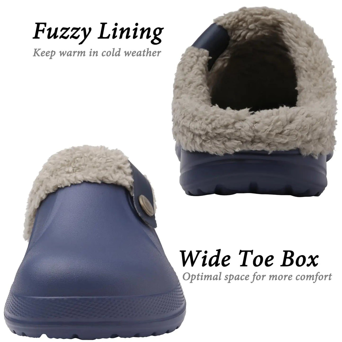 Bebealy Casual Women’s Garden Shoes & Warm Fluffy Men’s Waterproof Winter Slippers – Outdoor Antiskid Classic Leopard Design