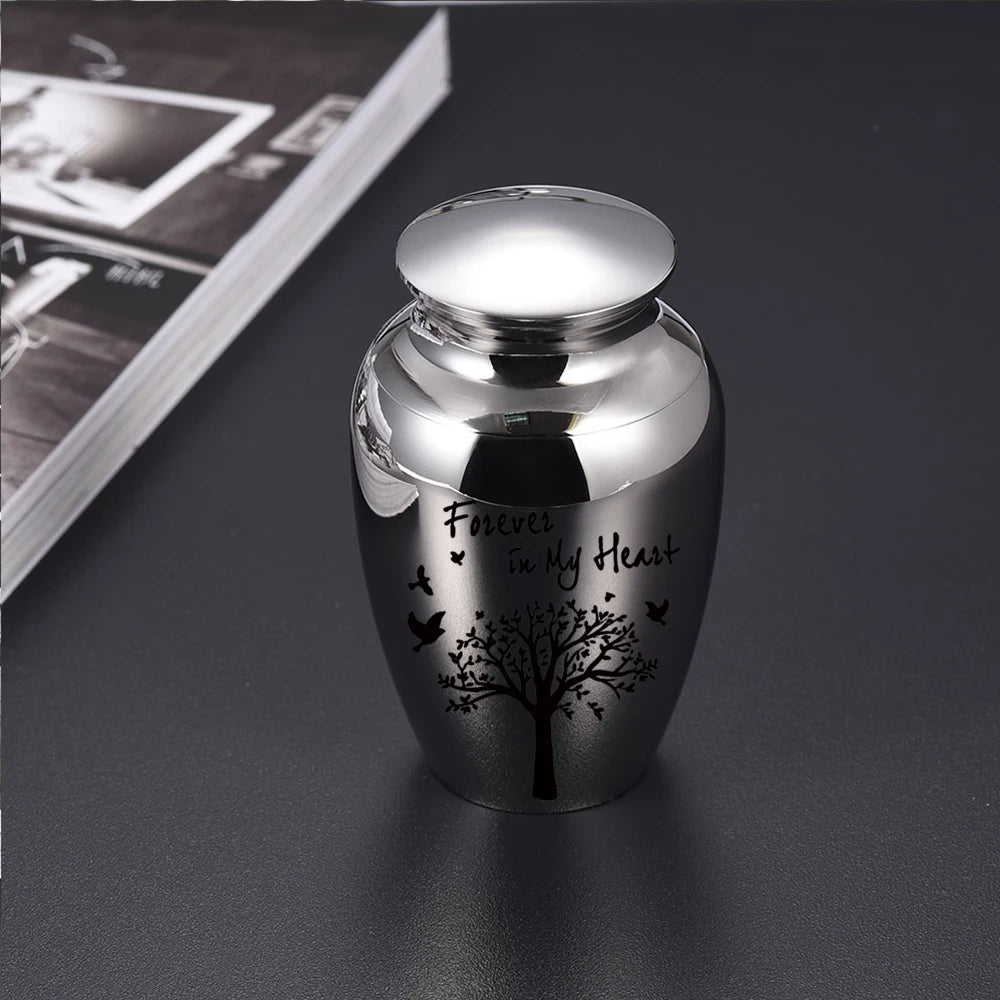 Tree of Life Small Urn for Human Ashes – Mini Keepsake Memorial Urn for Sharing Ashes