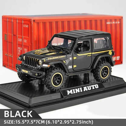 1:32 Off-Road 7-Door Wrangler Diecast Model Car with Opening Doors & Lights – Metal Alloy Toy for Kids & Adults
