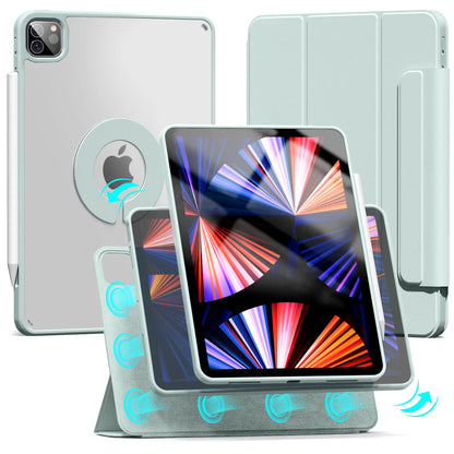 Magnetic Case for iPad 10.2, Air, Pro 11/12.9 & Mini 6 – Detachable Back Shell for 2022 Models