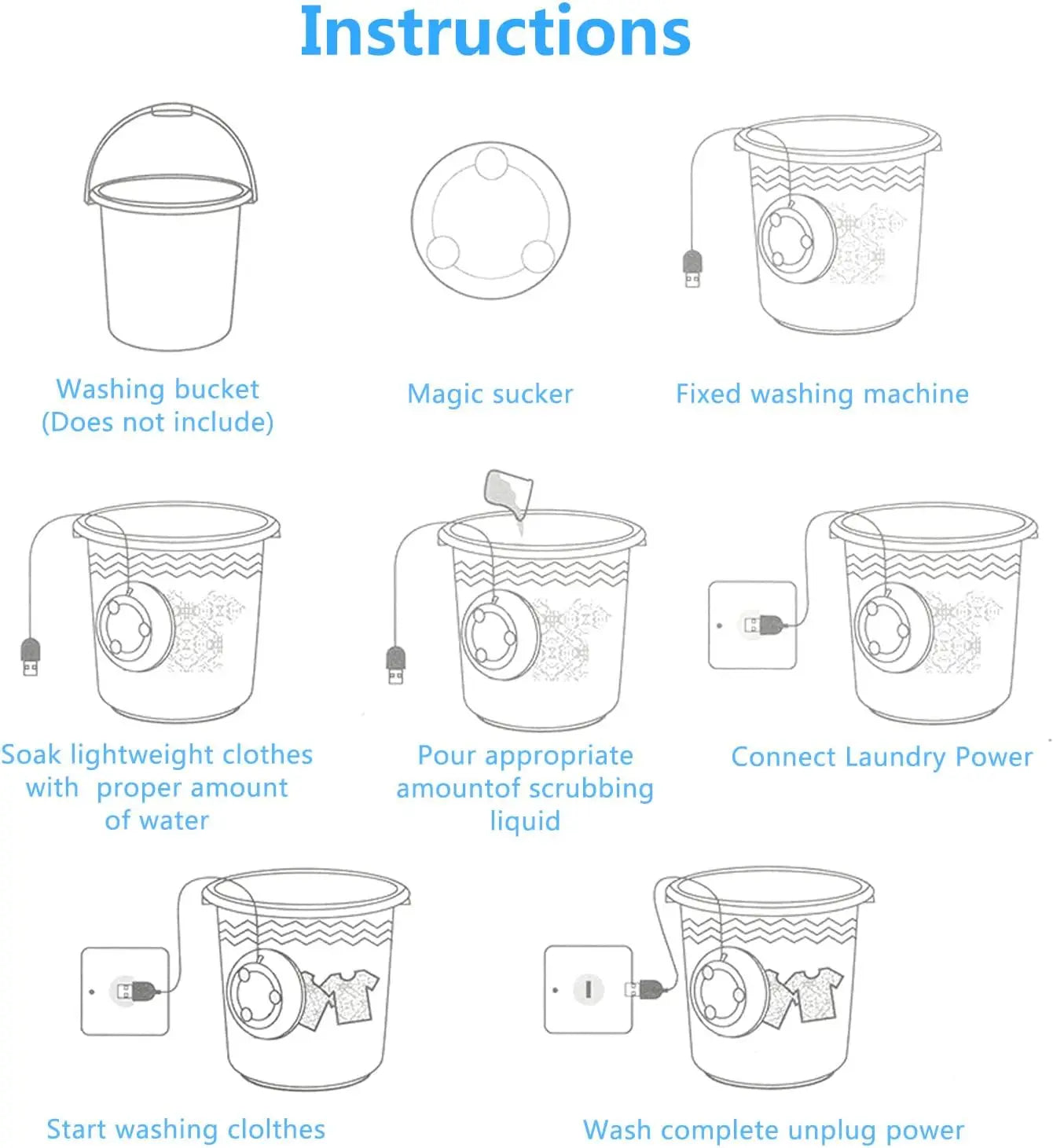 Mini USB Washing Machine – Portable Turbine Washer for Socks, Underwear & Dishes, Ideal for Travel & Business Trips