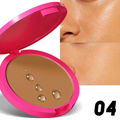 Natural Matte Pressed Powder — Oil Control Brightening Face Foundation & Concealer