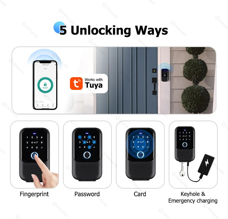 TTlock Smart Key Lock Box – Wireless Digital Code & Bluetooth Key Safe, App-Controlled Electronic Key Box for Home or Host