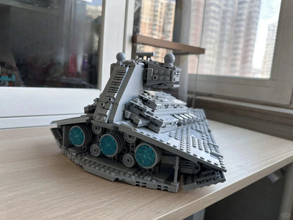 MOC Cosmic Fighter Spaceship Model — Building Blocks Toy Ornament for Children & Boys, Holiday Gift