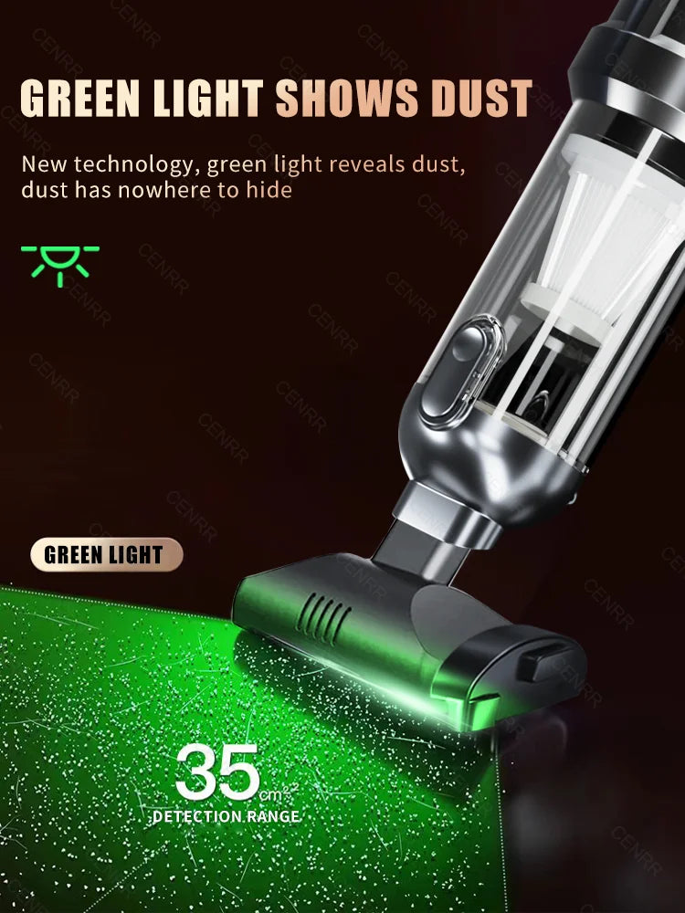 CENRR Mini Car Vacuum Cleaner – 99800PA Powerful Cordless Handheld Blower for Home & Car Cleaning