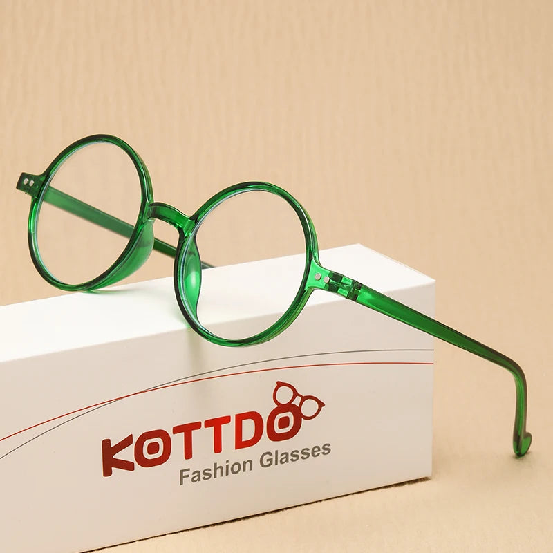 Fashion Round Reading Glasses for Women & Men – Vintage Stylish Frame for Hyperopia & Presbyopia, Diopter +1.0 to +4.0