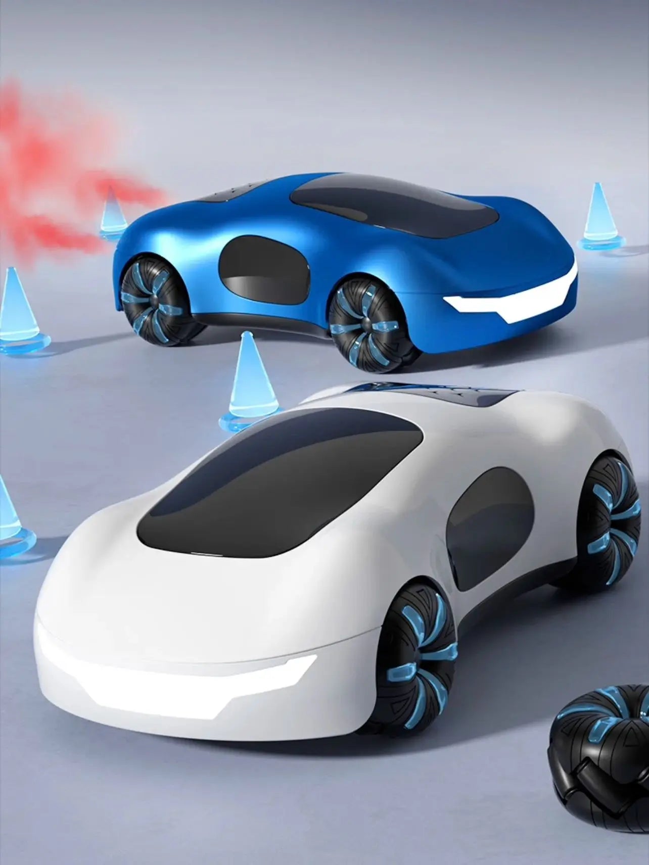 NEW Cool Sports Car Remote Control – Dual Spray, Sound & Lights, 4WD Sci-Fi Concept Car for Kids