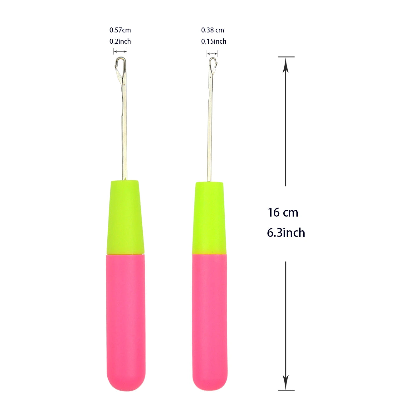 9-Piece Bent Latch Hook Set – Crochet Needles for Dreadlocks, Braiding, Hair Extensions
