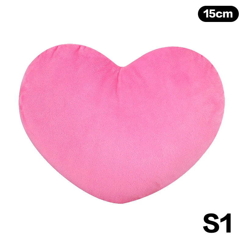 Cute Heart-Shaped Plush Pillow – Soft Sleeping Cushion for Living Room Decor, Valentine’s Day Gifts, Comfortable Sofa Pillow (15/20/30cm)