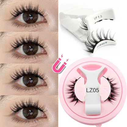 YSDO Magnetic Eyelashes – Reusable 3D Mink Winged False Lashes with Tweezer, No Glue Long-Lasting Makeup Lashes