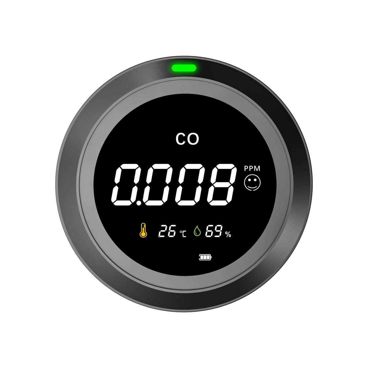 FABISENSE 3-in-1 Carbon Monoxide Detector - High-Precision CO Monitor with Temperature & Humidity Sensor