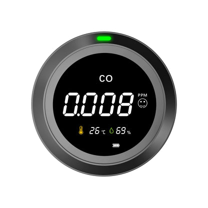 FABISENSE 3-in-1 Carbon Monoxide Detector - High-Precision CO Monitor with Temperature & Humidity Sensor