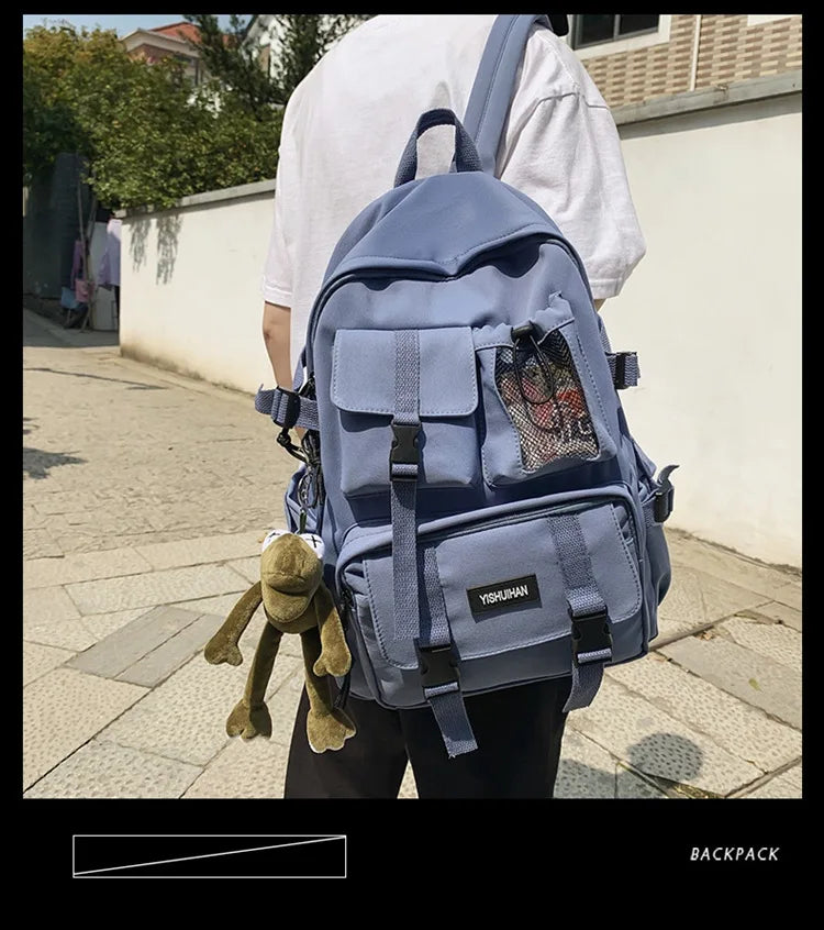 Multifunctional Teen Laptop Backpack – High-Quality Canvas School Bag for Boys & Girls