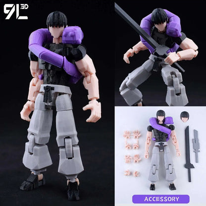 Venom Spider-Man Lucky13 Dummy13 Action Figure - 3D Printed T13 Multi-Jointed Anime Collectible Toy