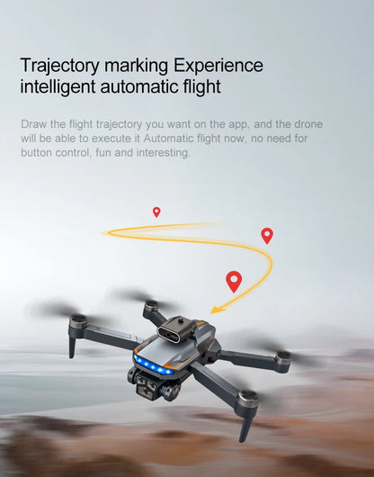 P18 RC Drone with Dual 8K Cameras – Obstacle Avoidance Professional Quadcopter with Electronic Control, Kids Gift Toy