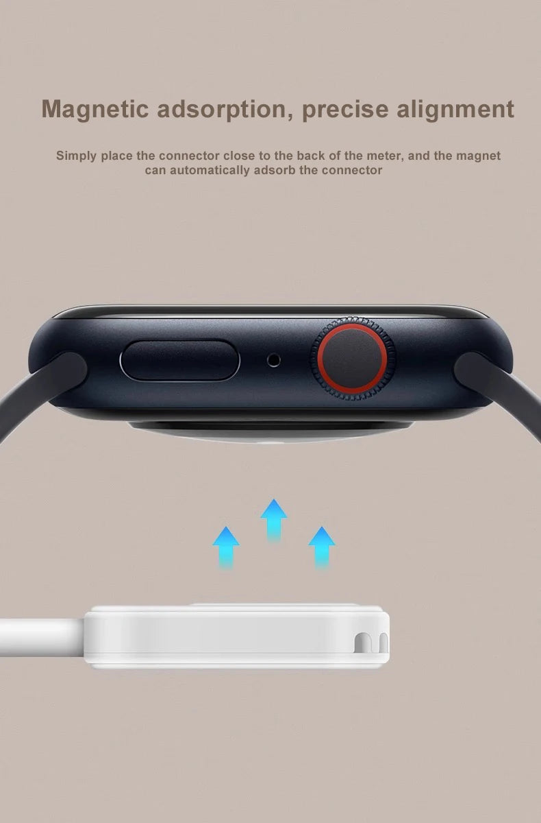 Magnetic Wireless Fast Charger for Apple Watch – Type-C Cable Compatible with Series 9 to 1 & SE