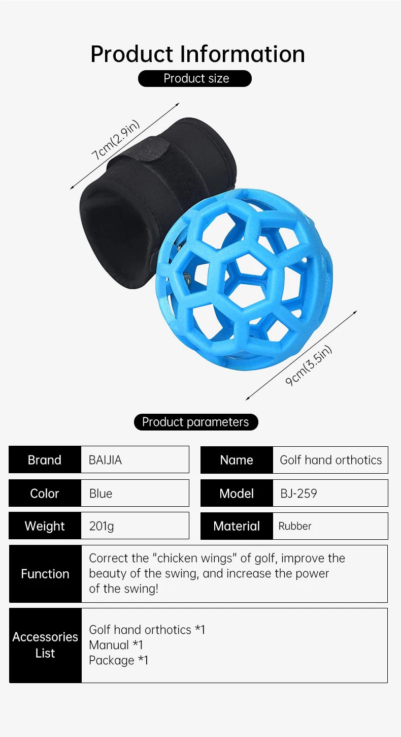 Golf Smart Ball Swing Trainer – Portable Training Aid for Posture Correction & Beginner Practice