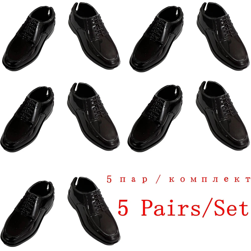 NK Mix 12" Fashion Doll Shoes & Clothes — Casual Leather Sneakers, Boots & Slippers for Boy & Princess Dolls