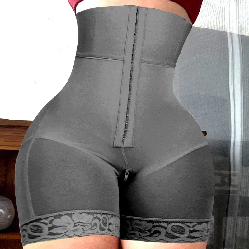 AfruliA Purple BBL Shorts – Colombian Fajas Shapewear Waist Trainer Corset Body Shaper Control Panties Lifter