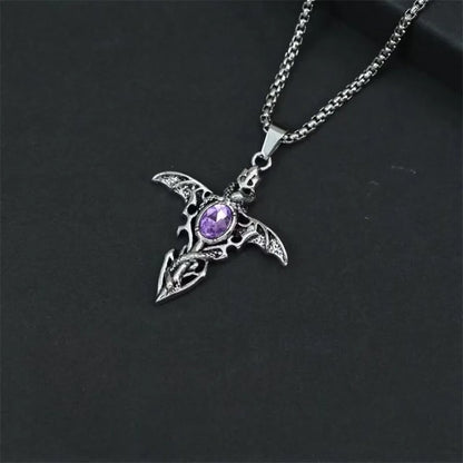 European & American Retro Gothic Cross Necklace – Unisex Hip-Hop Fashion Pendant for Men & Women, Street Style Trendsetter Jewelry Accessory