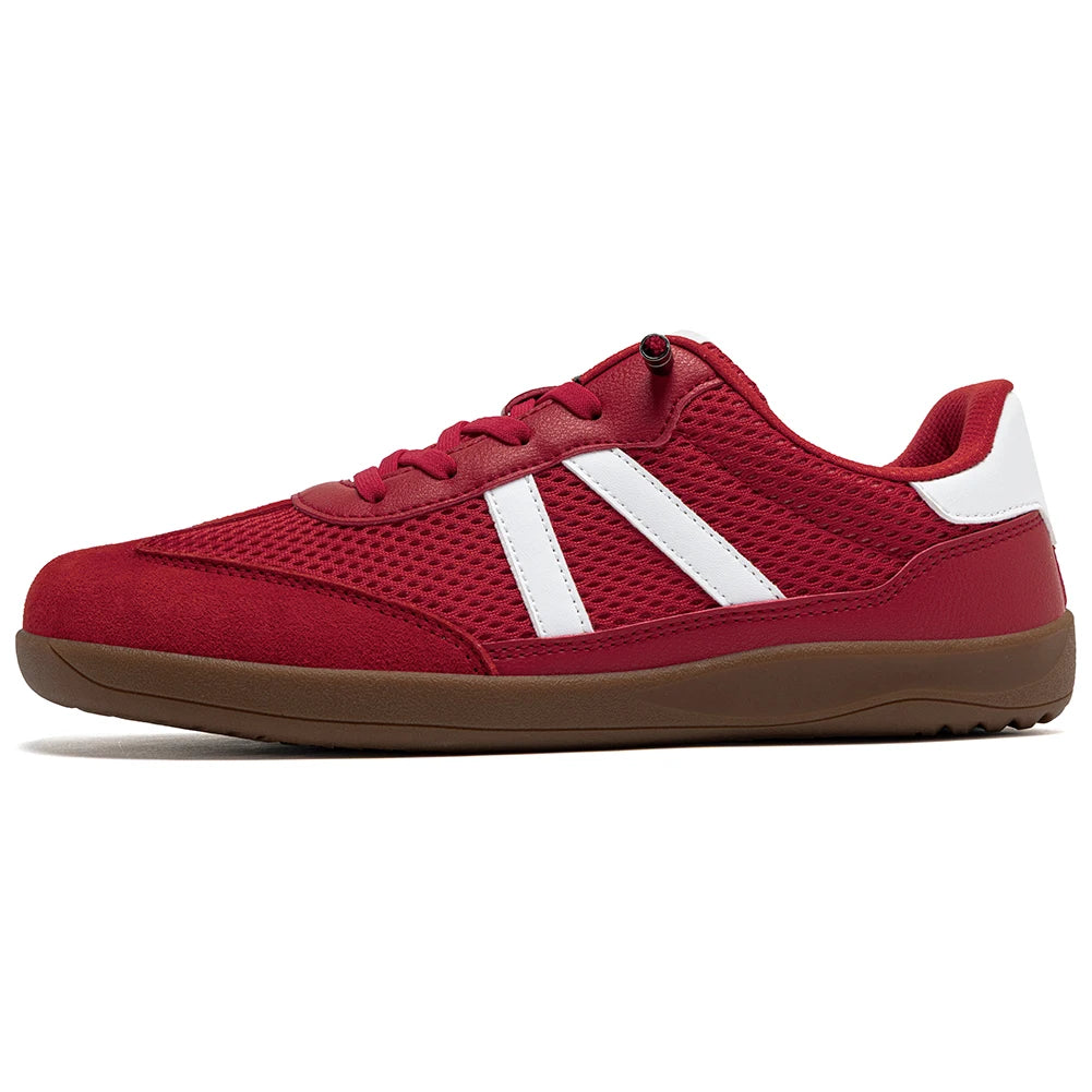 HOBIBEAR Unisex Wide-Width Mesh Sneakers - Adjustable Slip-On Retro Walking Shoes for Men and Women