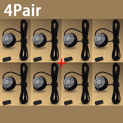 Swivel Buckle No-Tie Shoelaces - Automatic Elastic Laces for Kids & Adults, 1–2 Pair Shoe Accessories